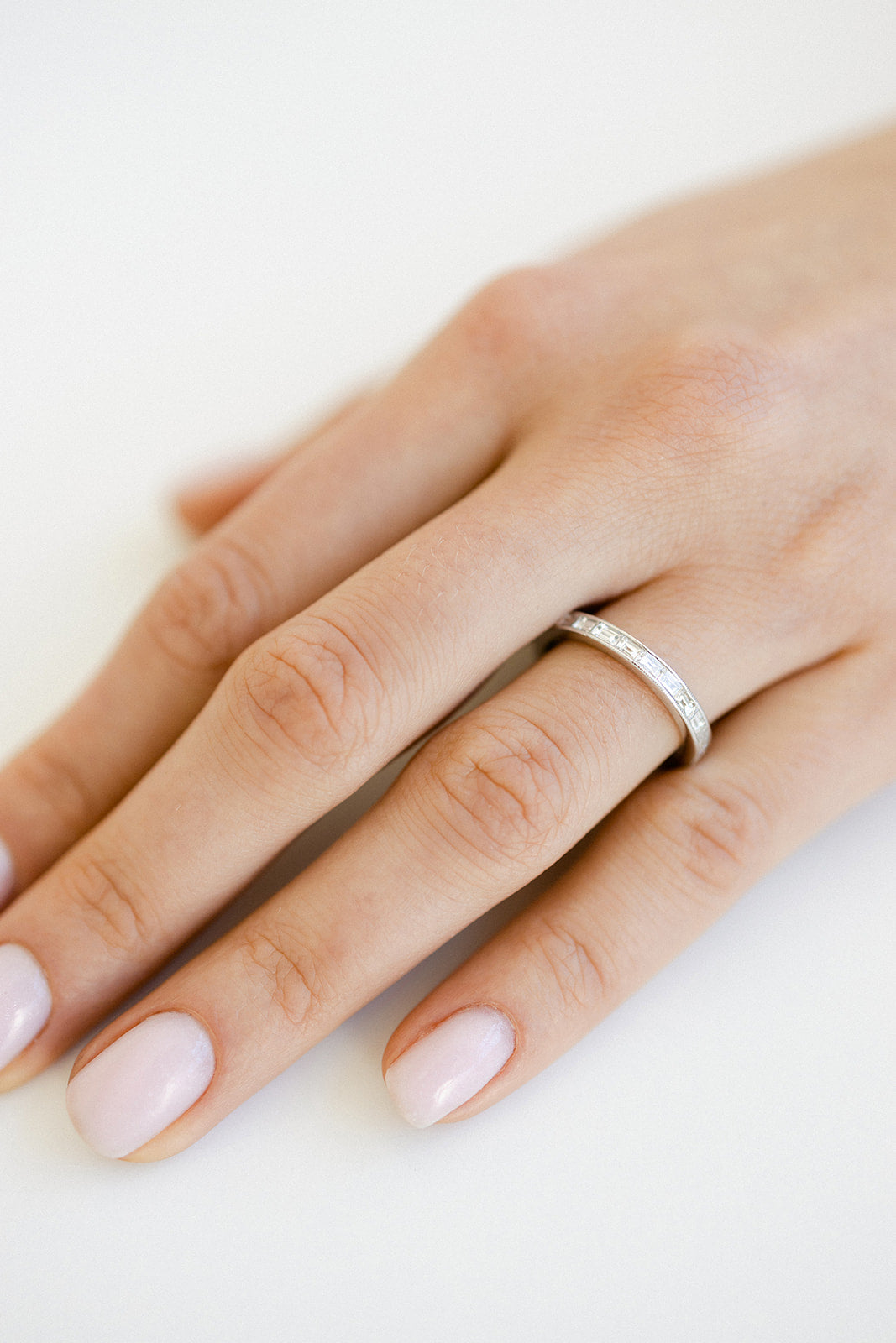 East West Baguette Channel Set Diamond Eternity Band