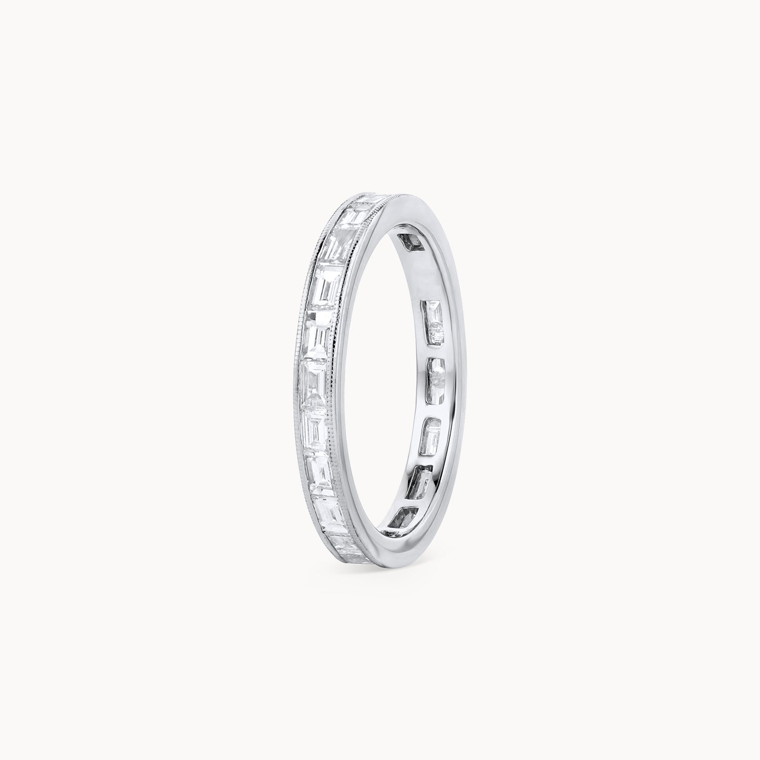 East West Baguette Channel Set Diamond Eternity Band