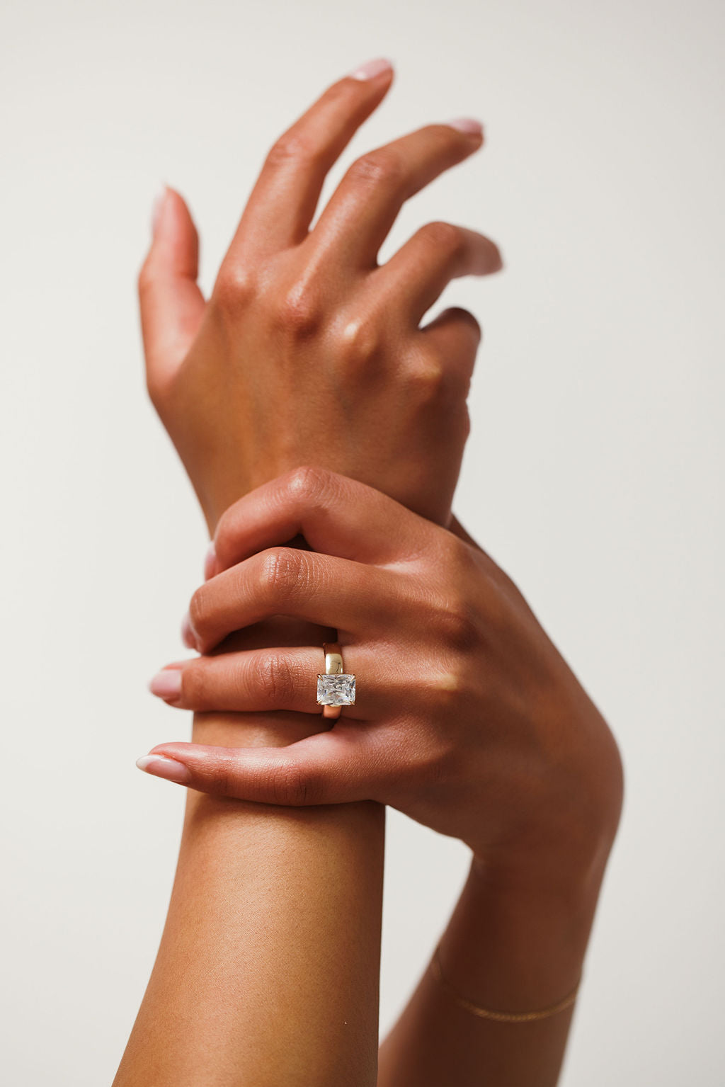 Wide Band Engagement Ring