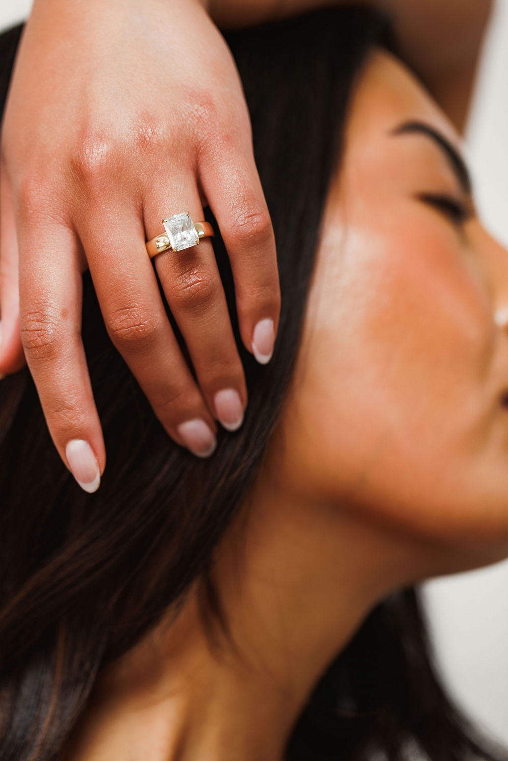 Wide Band Engagement Ring