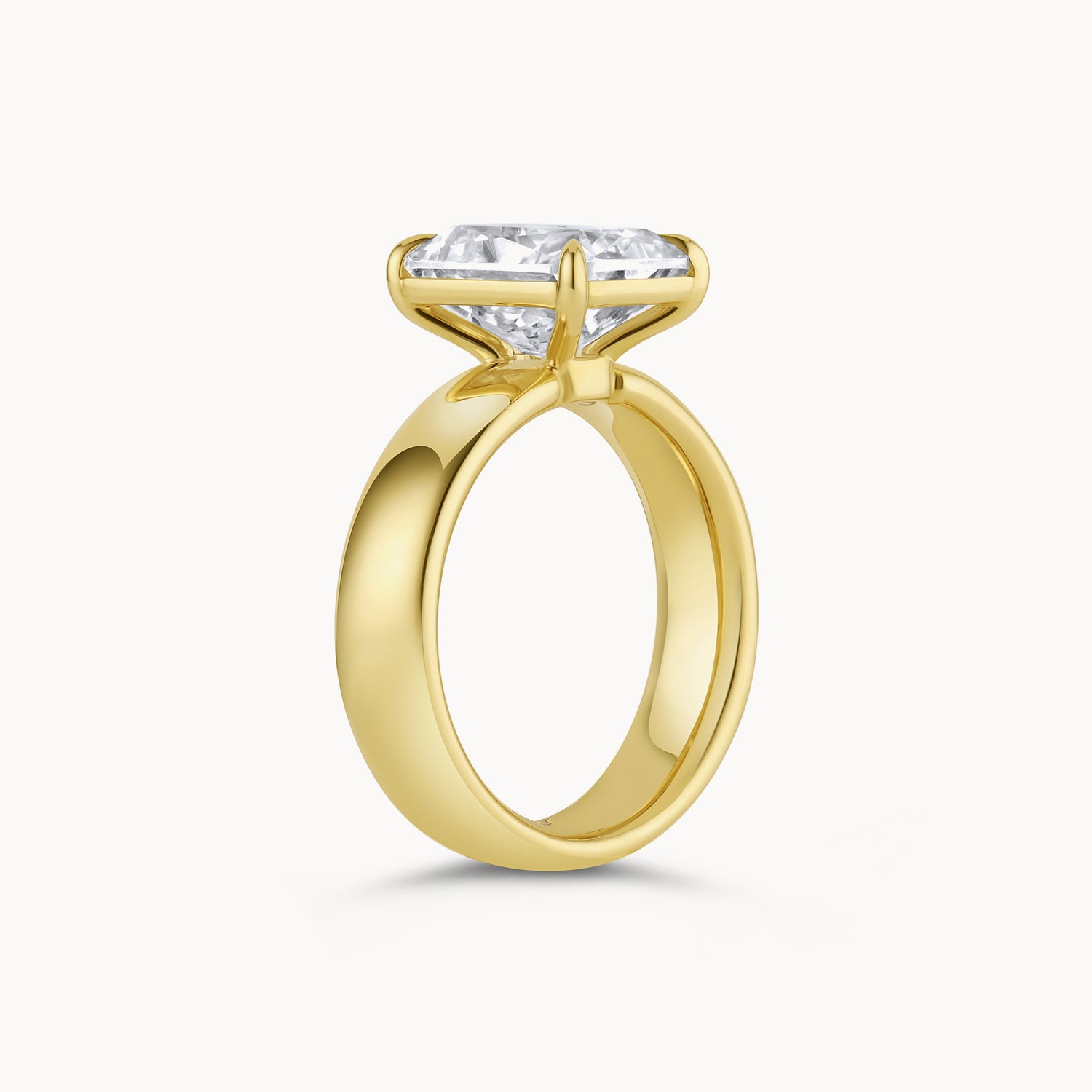 Wide Band Engagement Ring