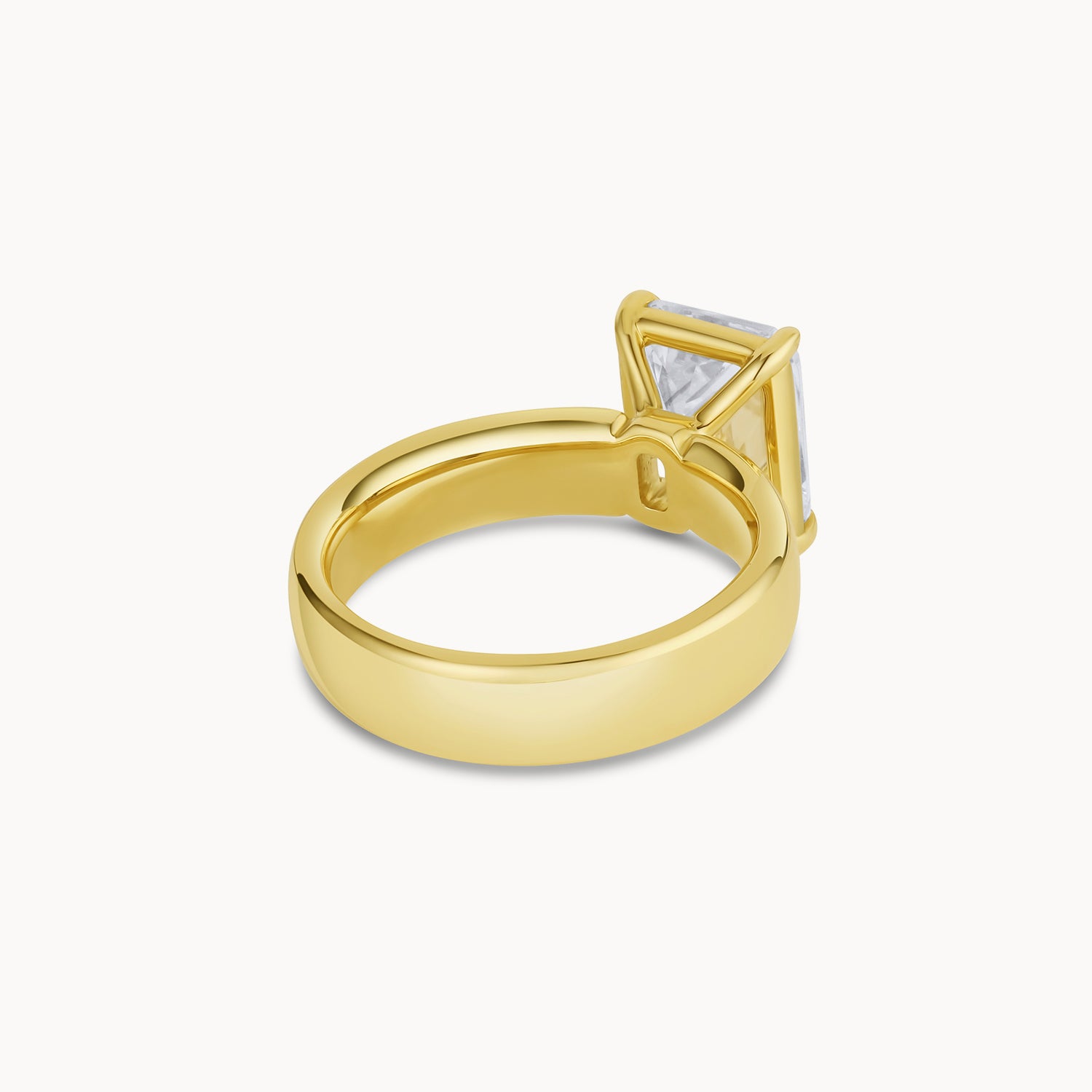 Wide Band Engagement Ring