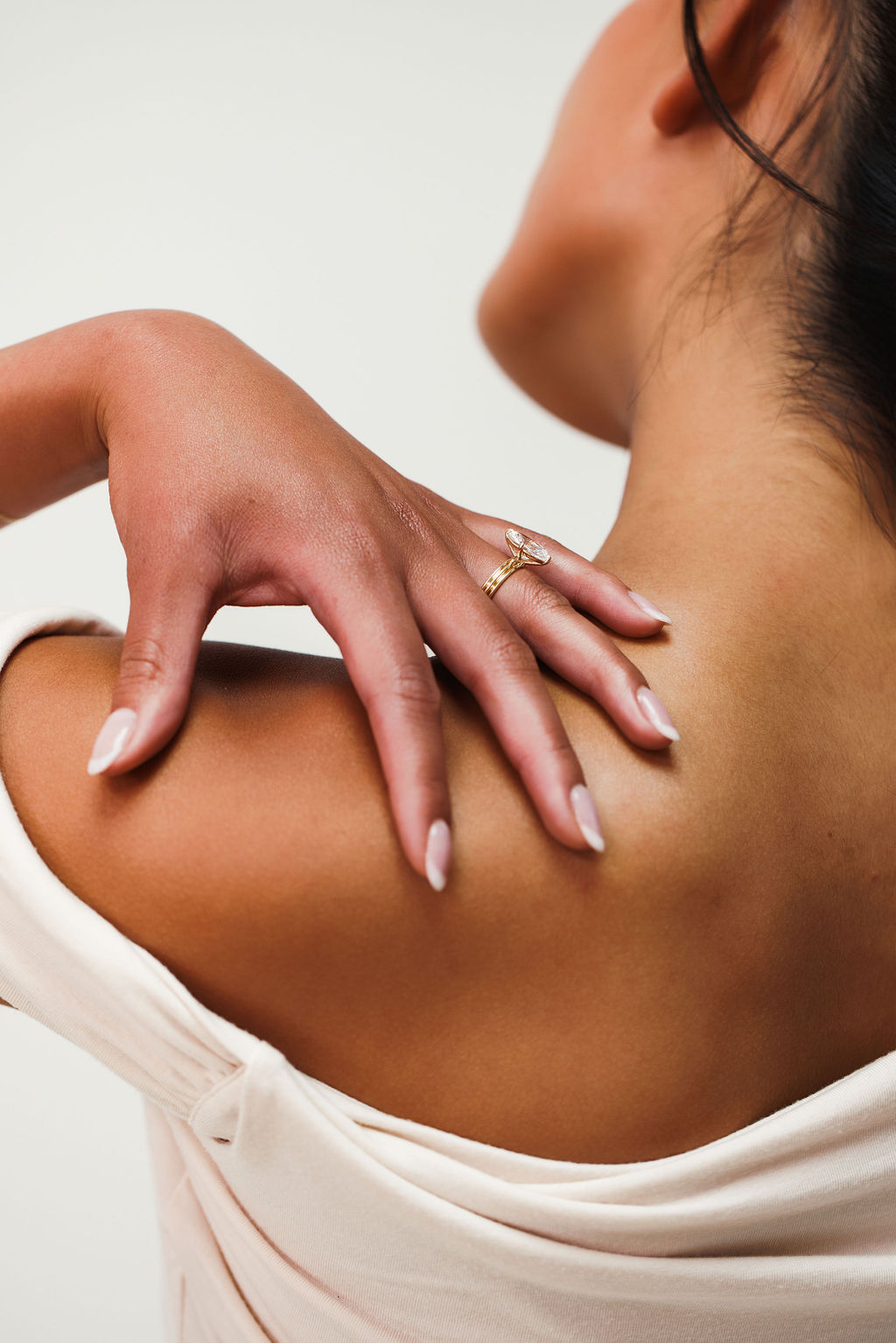 Wide Band Engagement Ring