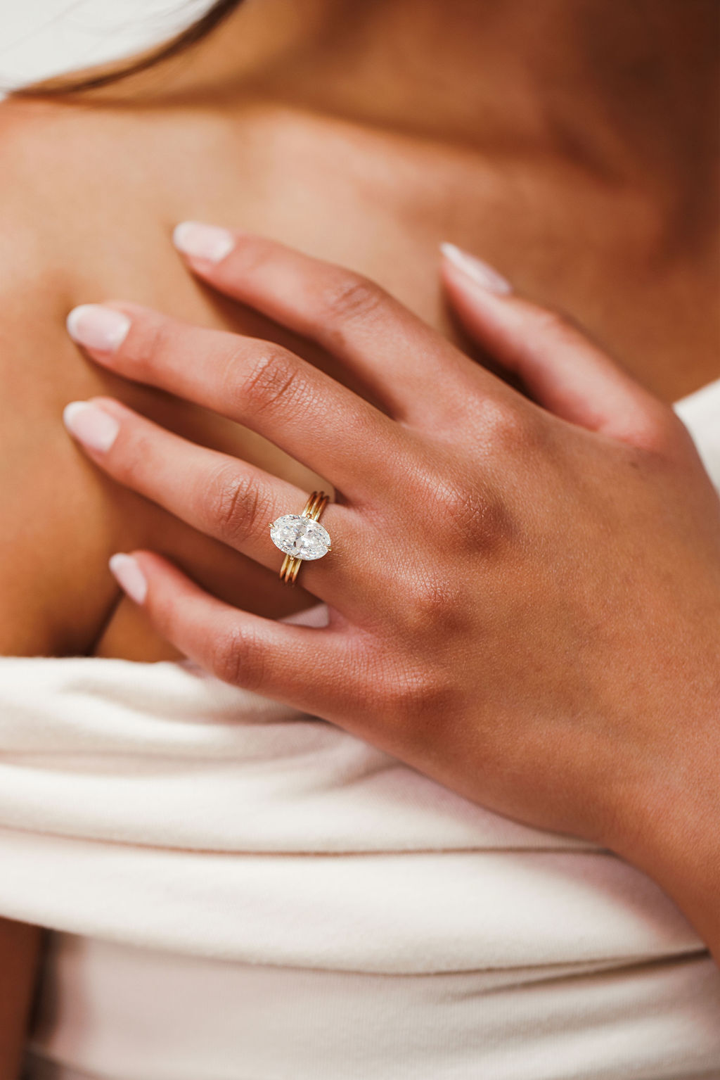 Wide Band Engagement Ring