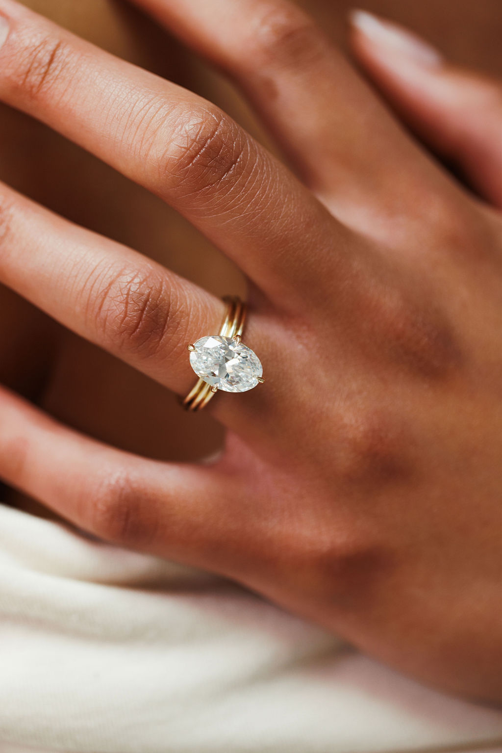 Wide Band Engagement Ring