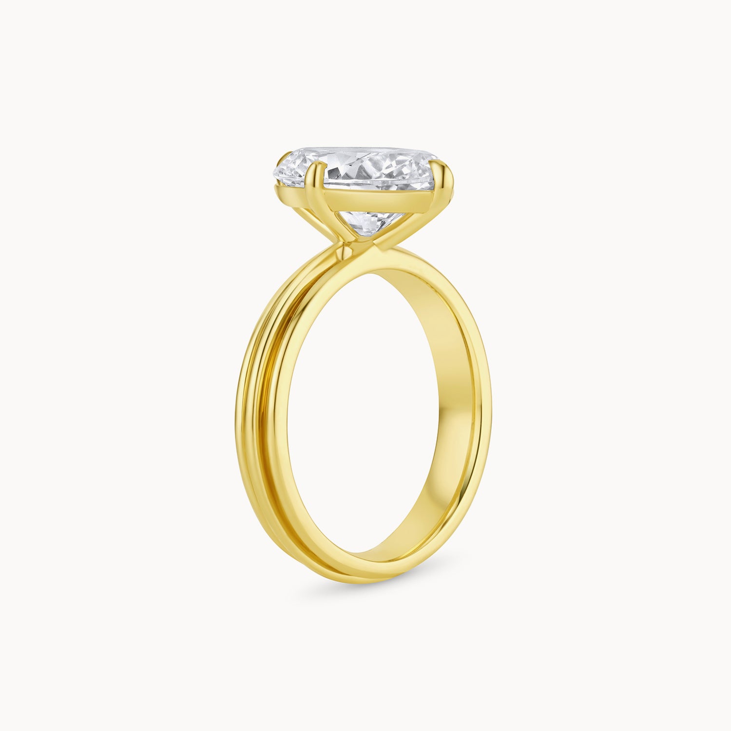 Wide Band Engagement Ring