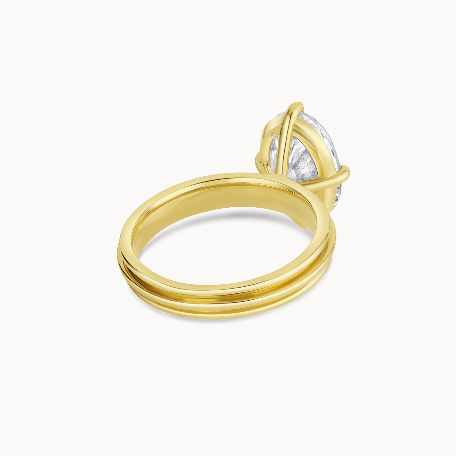 Wide Band Engagement Ring