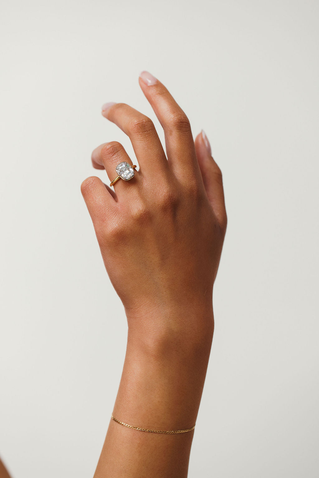 Georgian Cut Down Engagement Ring