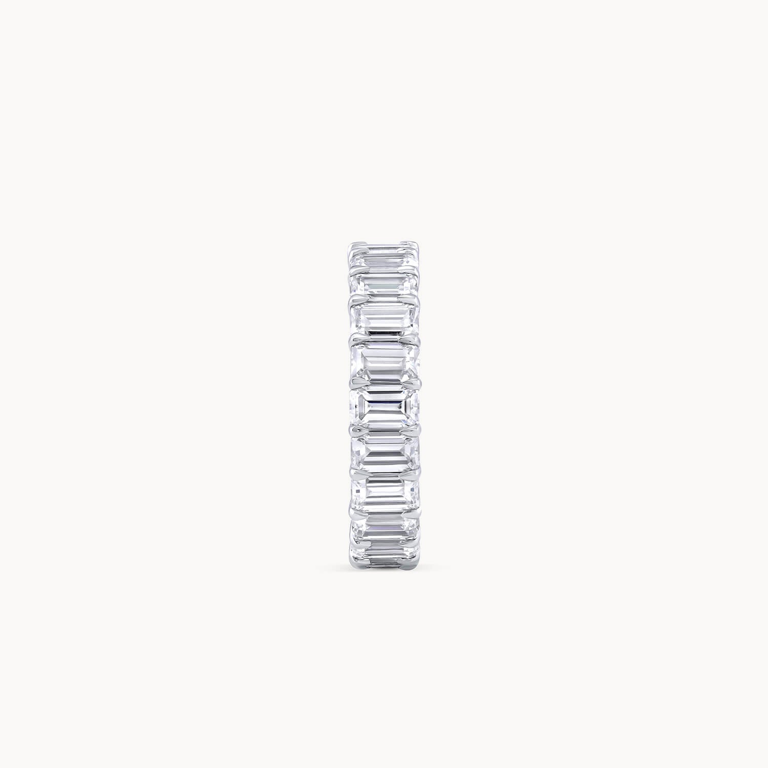 Large Emerald Cut Diamond Eternity Band