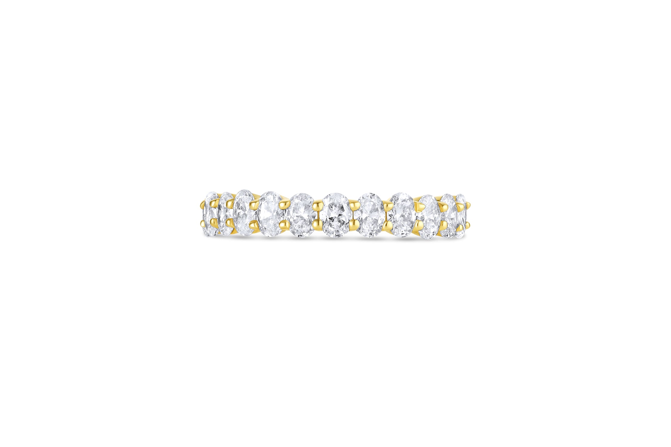 Oval Midsize Diamond Eternity Band