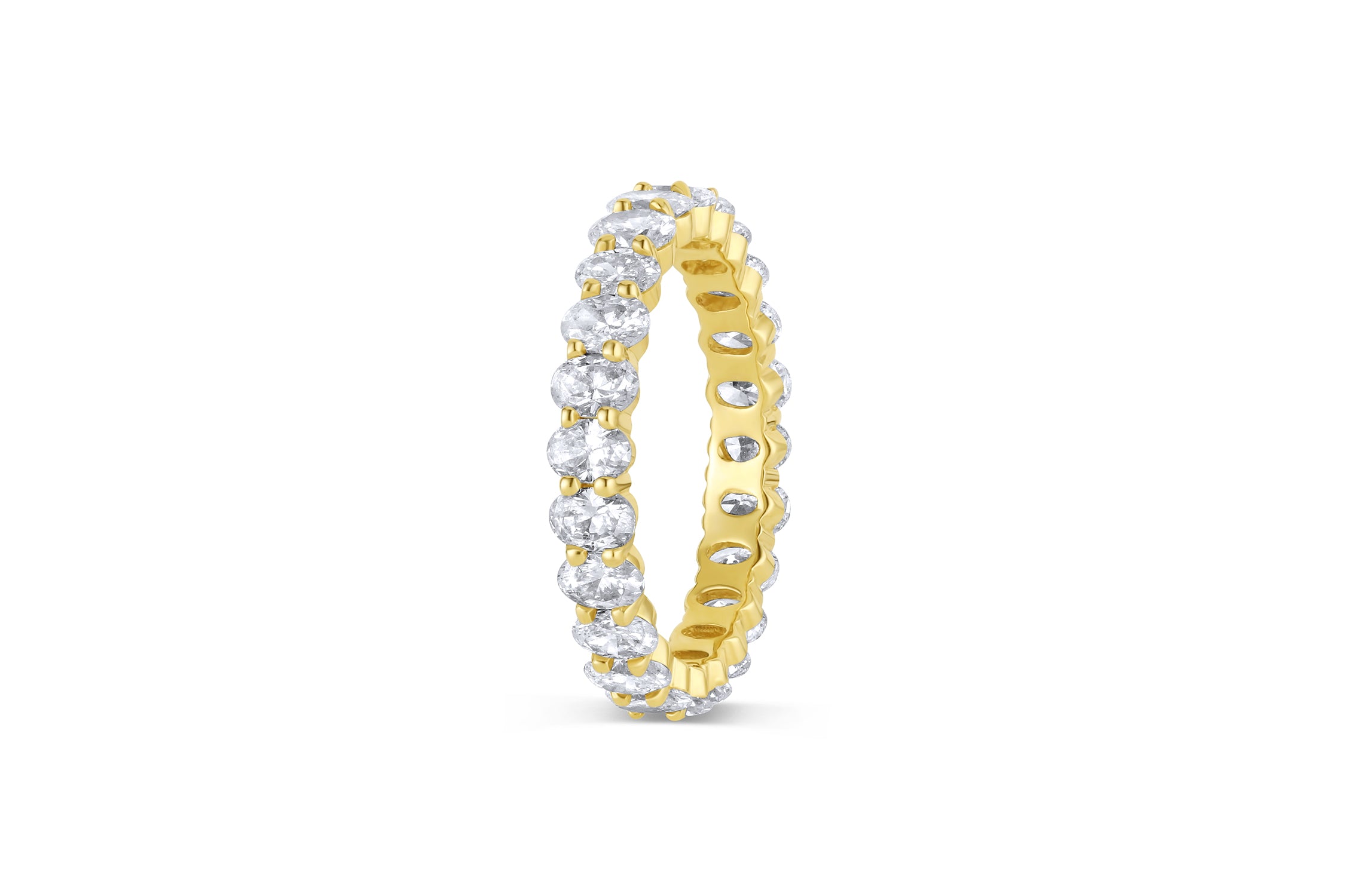 Oval Midsize Diamond Eternity Band