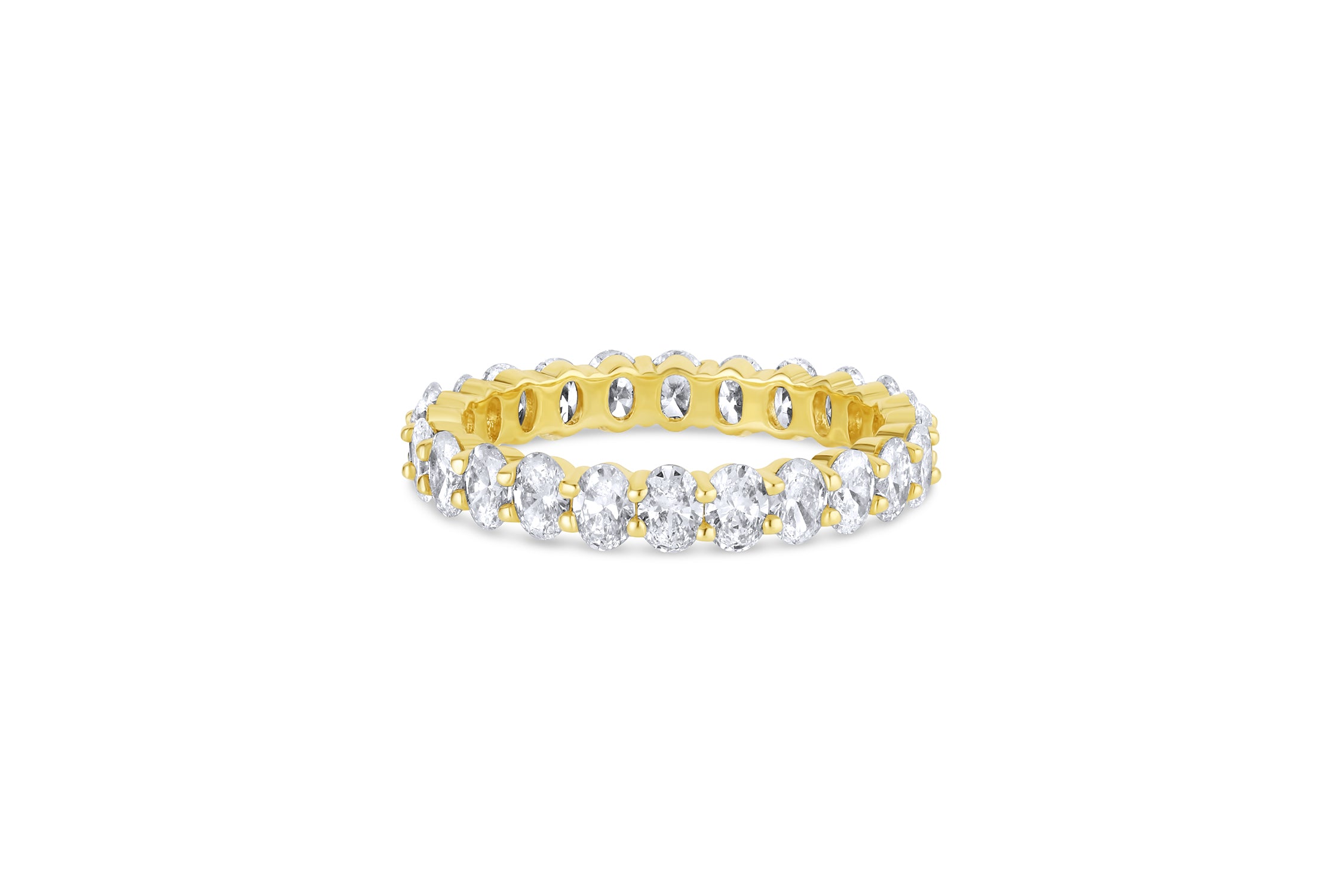 Oval Midsize Diamond Eternity Band