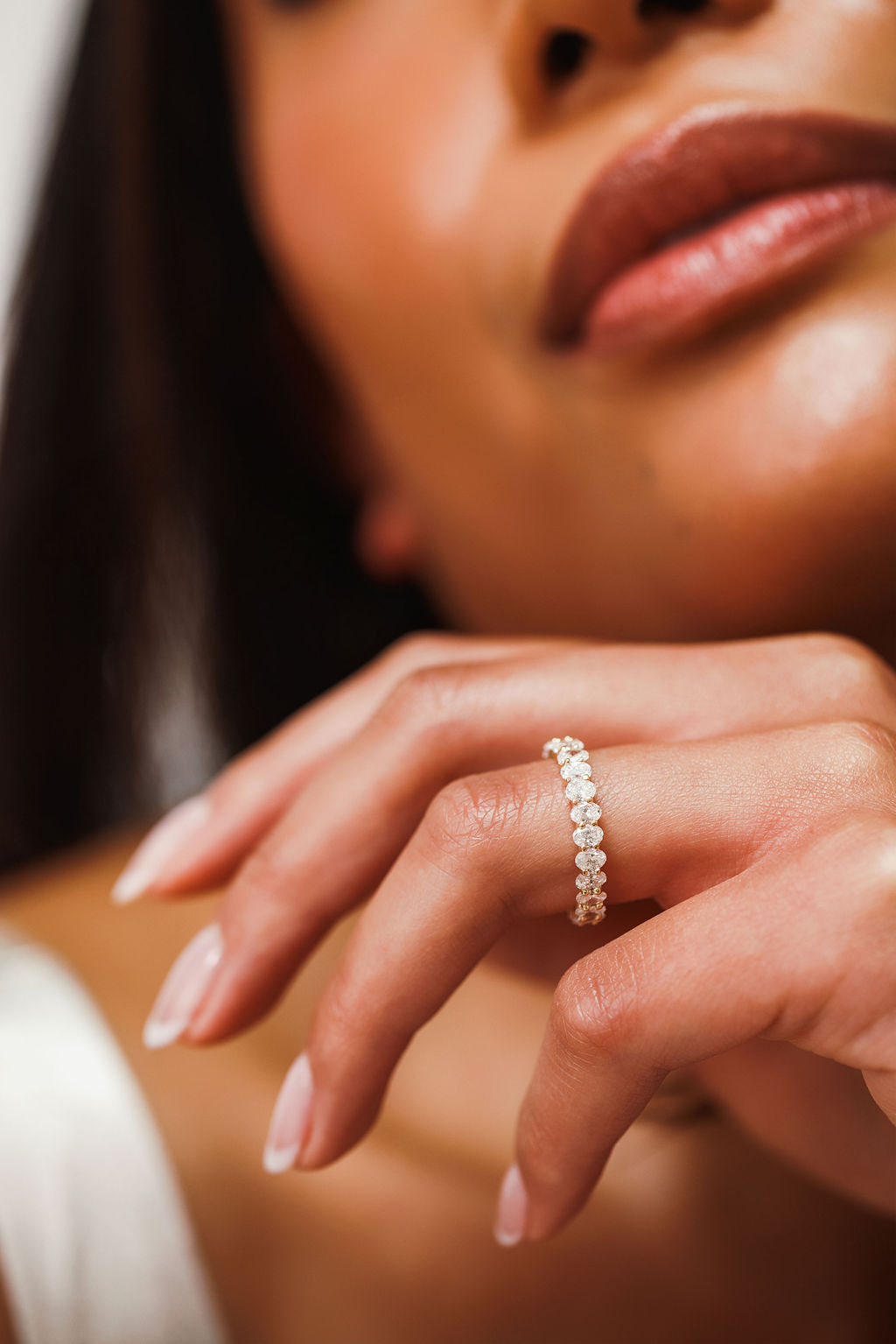 Oval Midsize Diamond Eternity Band