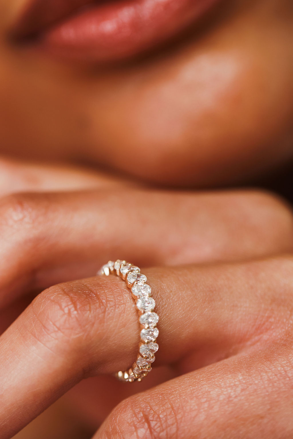 Oval Midsize Diamond Eternity Band